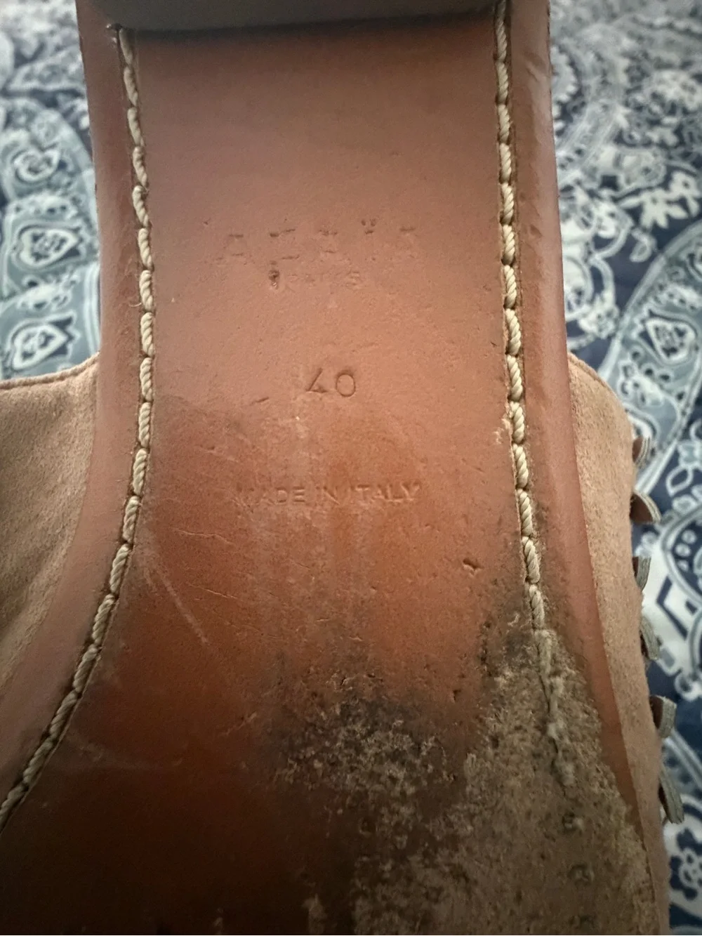 Alaia Tan Lasercut Flat Mules in size 40 - Picture 11 of 13
